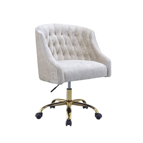 Acme Furniture Levian Vintage Cream Gold Office Chair