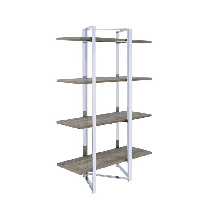 Acme Furniture Libby Chrome Bookshelf ACM-92545