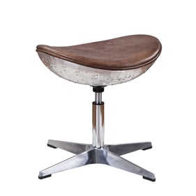 Acme Furniture Brancaster Retro Brown Aluminum Stool