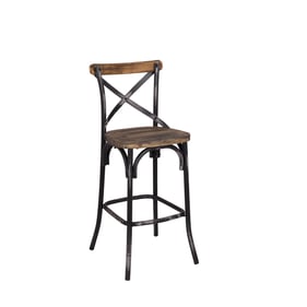 Acme Furniture Zaire Antique Black Oak Bar Chair