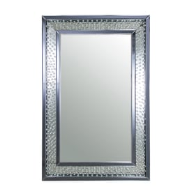 Acme Furniture Nysa Mirrored Crystals Accent Wall Mirror