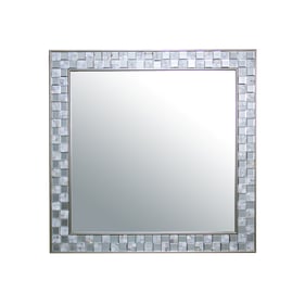 Acme Furniture Nasa Mirrored Mother Pearl Wall Mirror