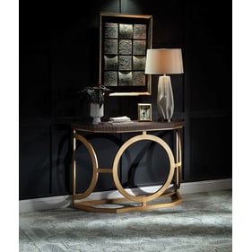 Acme Furniture Solara Brown Gold Console Table