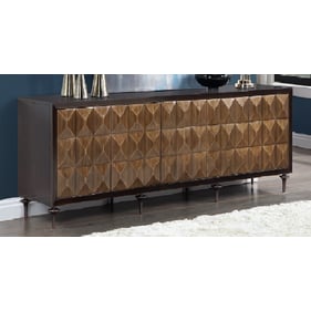 Acme Furniture Diya Bronze and Espresso Console Cabinet