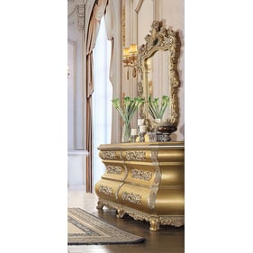 Acme Furniture Seville Gold Dresser and Mirror