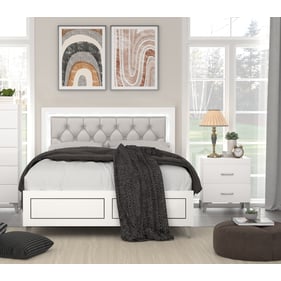 Acme Furniture Casilda Gray White 2pc Bedroom Set with King Bed