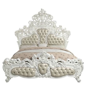 Acme Furniture Vanaheim Beige Antique White King Bed