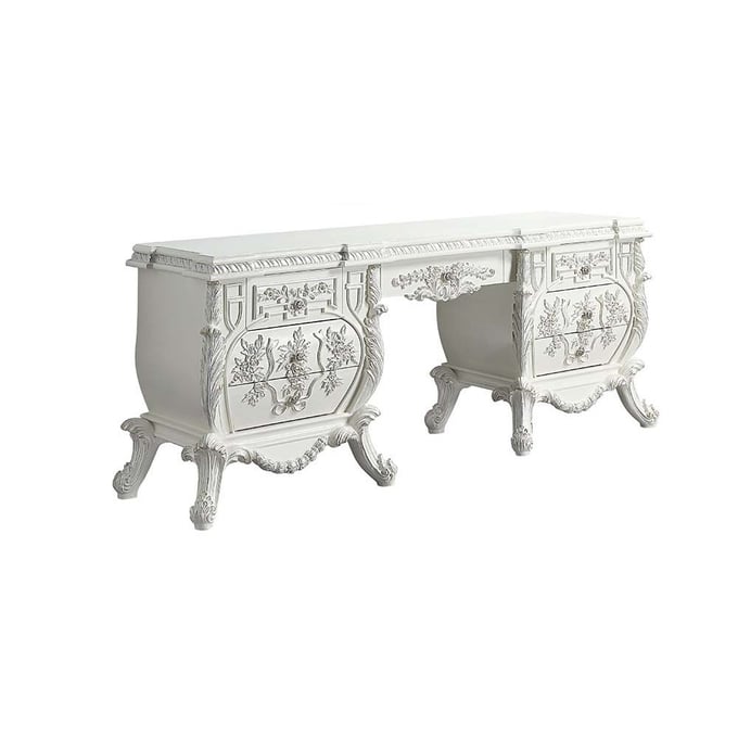 Acme Furniture Vanaheim Antique White Vanity Desk ACM-BD00674