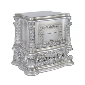 Acme Furniture Valkyrie Antique Platinum Nightstand