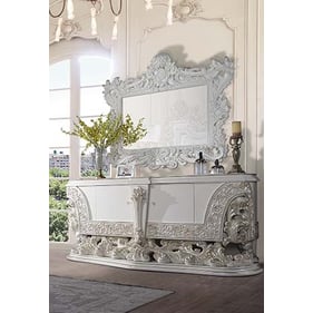 Acme Furniture Adara Antique White Dresser And Mirror