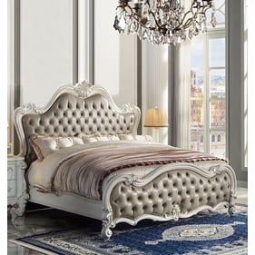 Acme Furniture Versailles II Vintage Gray Bone White Queen Bed