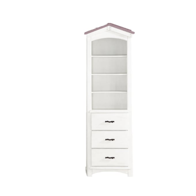 Acme Furniture Tree House Pink White Bookcase Cabinet ACM-BD01416