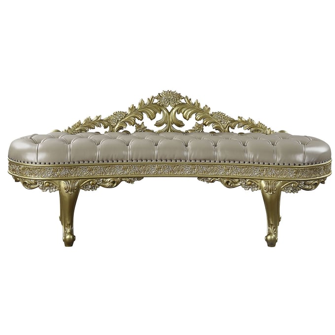 Acme Furniture Cabriole Light Gold Bench ACM-BD01468