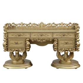 Acme Furniture Bernadette Gold Vanity Desk