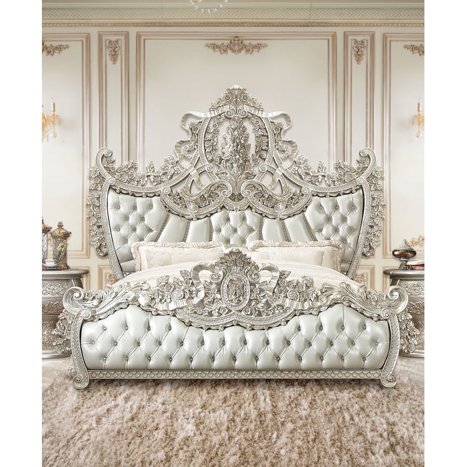 Acme Furniture Sandoval Beige Champagne King Bed ACM-BD01487EK