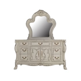 Acme Furniture Dresden Bone White Dresser And Mirror