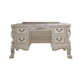 Acme Furniture Dresden II Bone White Vanity Desk With Stool