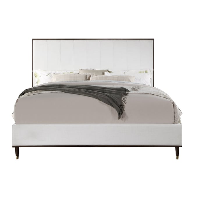 Acme Furniture Carena Light Gray White Brown King Bed ACM-BD02026EK