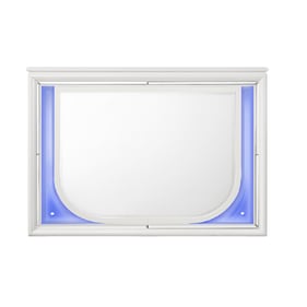 Acme Furniture Tarian Pearl White LED Mirror