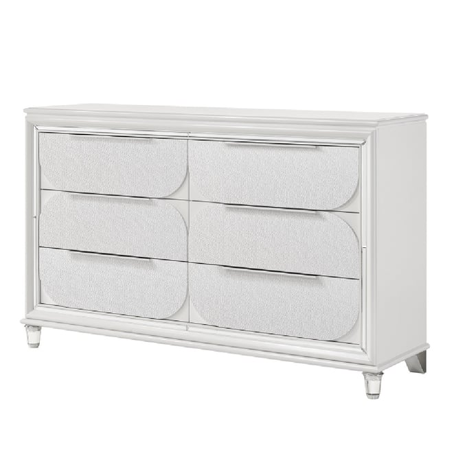 Acme Furniture Tarian Pearl White Dresser And Mirror ACM-BD0232-DRMR