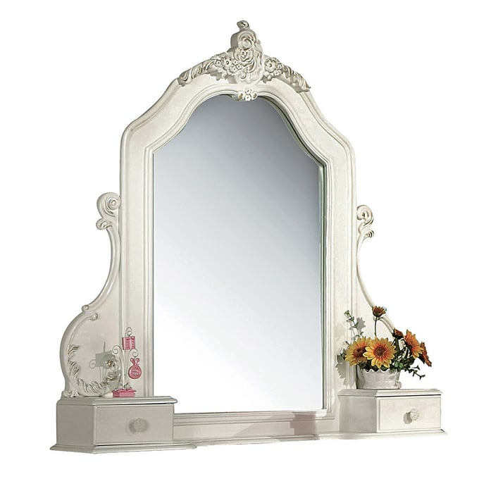 Acme Furniture Pearl White Rectangle Mirror ACM-BD02437