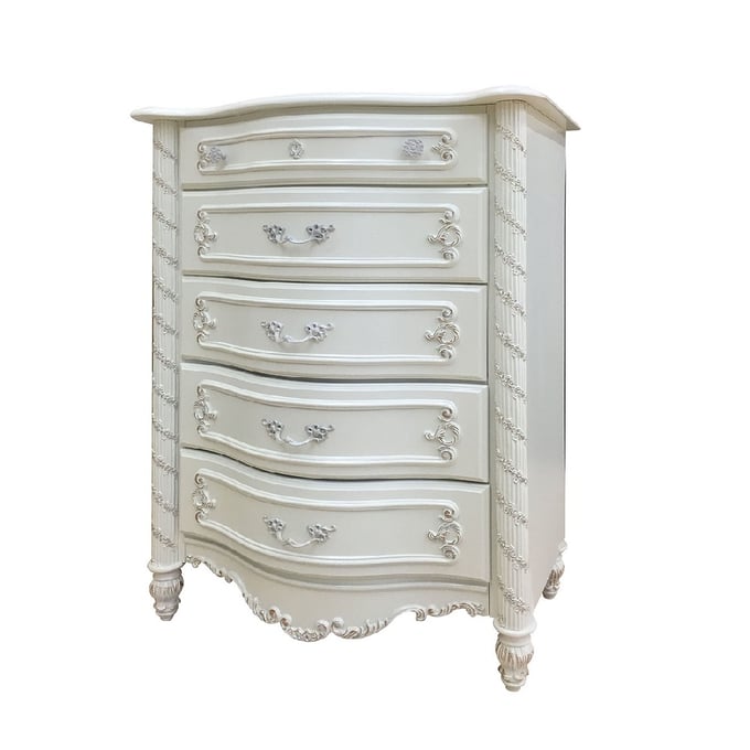 Acme Furniture Pearl White 5 Drawers Chest ACM-BD02439