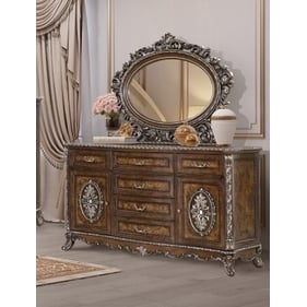 Acme Furniture Devany Cherry Dresser and Mirror