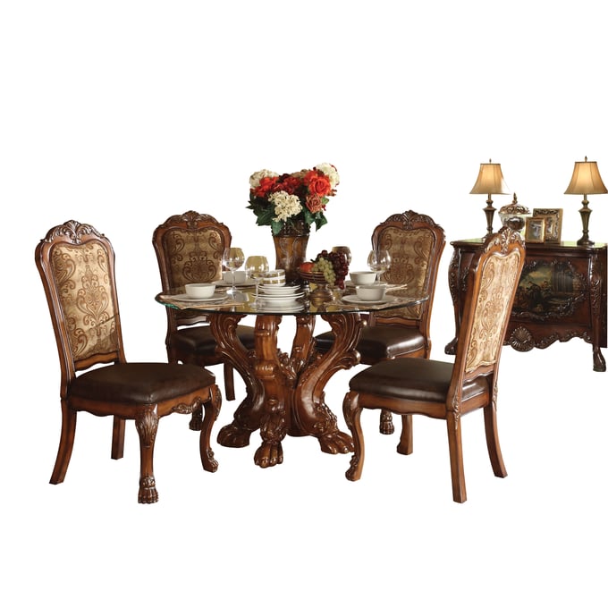 Acme Furniture Dresden Clear Cherry Oak 5pc Dining Room Set ACM-60010-S