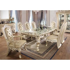 Acme Furniture Vatican Champagne Silver 9pc Dining Room Set