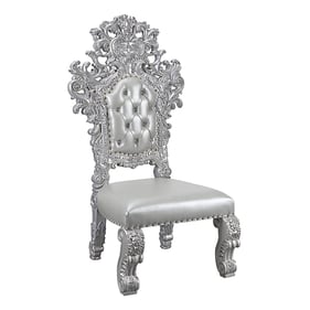 2 Acme Furniture Valkyrie Antique Platinum Side Chairs