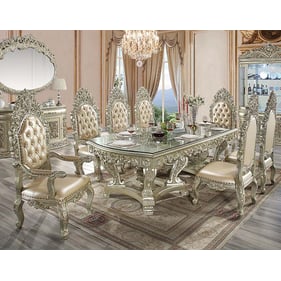 Acme Furniture Sorina Antique Gold 9pc Dining Room Set