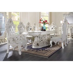 Acme Furniture Adara Antique White 9pc Dining Room Set