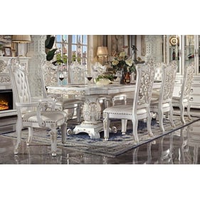 Acme Furniture Vendome Antique Pearl Double 9pc Dining Room Set