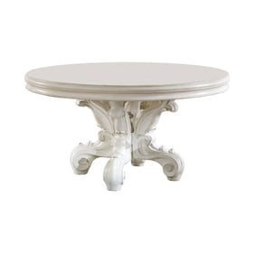 Acme Furniture Versailles Bone White Round 7pc Dining Room Set