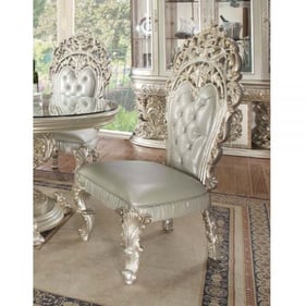 2 Acme Furniture Sandoval Beige Champagne Side Chair