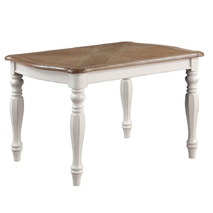 Acme Furniture Florian Antique White Oak Dining Table ACM-DN01658