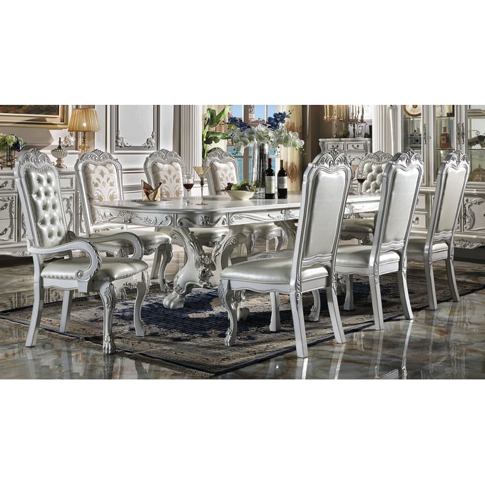 Acme Furniture Dresden Bone White 9pc Dining Room Set ACM-DN0169-DR-S2