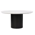 ROUND DINING TABLE W/ENGINEERING MARBLE TOP