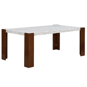 Acme Furniture Hettie Brown Engineering Stone Top Dining Table