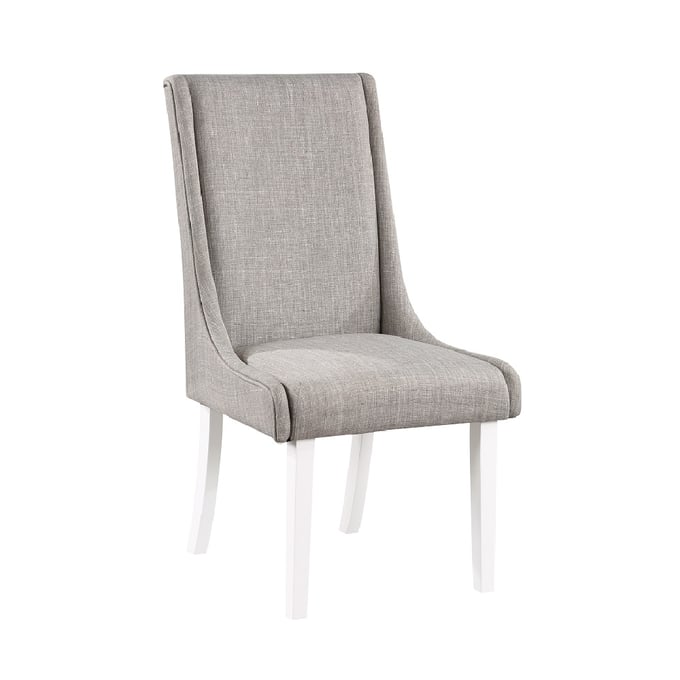 2 Acme Furniture Hollyn White Gray Side Chairs ACM-DN02161