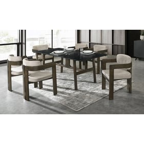 Acme Furniture Destin Light Gray Walnut 7pc Dining Room Set