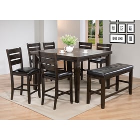 Acme Furniture Urbana Black Espresso 8pc Counter Height Set