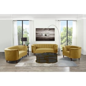 Acme Furniture Millephri Olive Yellow 3pc Living Room Set