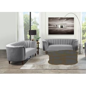 Acme Furniture Millephri Gray 2pc Living Room Set