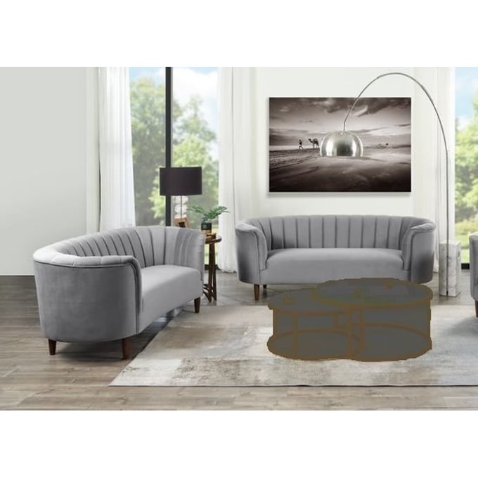 Acme Furniture Millephri Gray 2pc Living Room Set ACM-LV00166-LR-S1