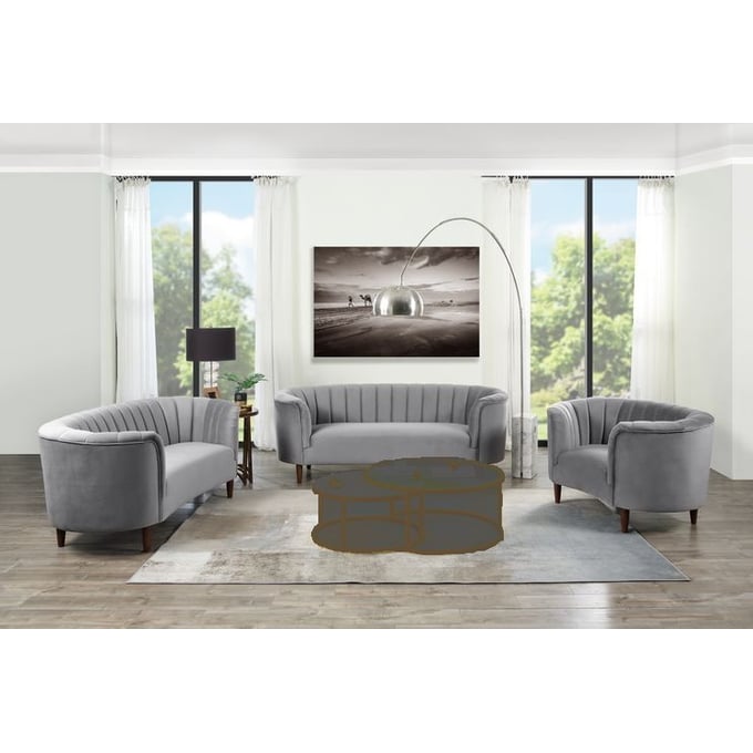 Acme Furniture Millephri Gray 3pc Living Room Set ACM-LV00166-LR-S2