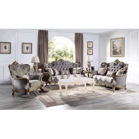 Acme Furniture Elozzol Antique Bronze 3pc Living Room Set