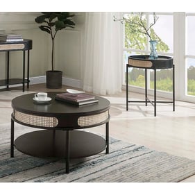 Acme Furniture Colson Black 3pc Coffee Table Set