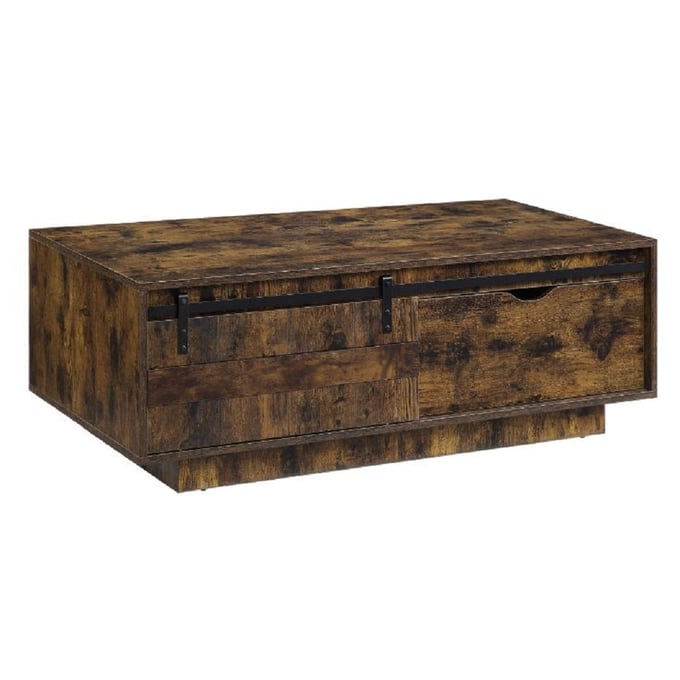 Acme Furniture Bellarosa Rustic Oak Coffee Table ACM-LV01442