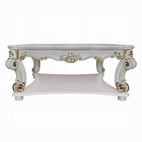 Acme Furniture Vendome Antique Pearl Square Coffee Table